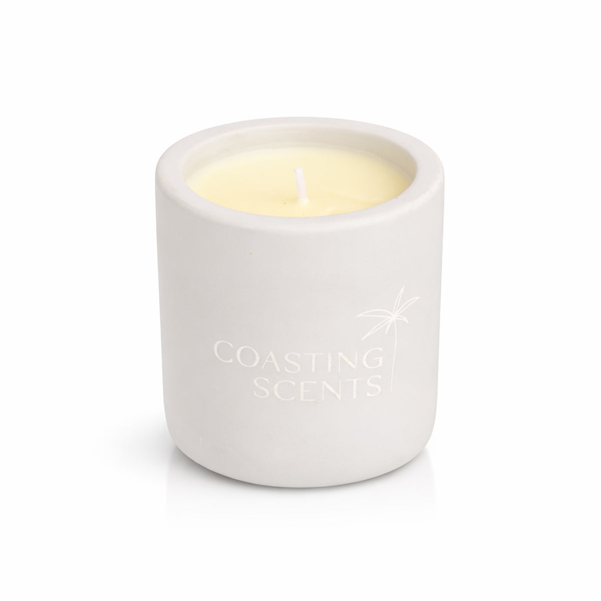 The Writershub Premium Soy Wax Jar Candle – Ceramic Light Grey