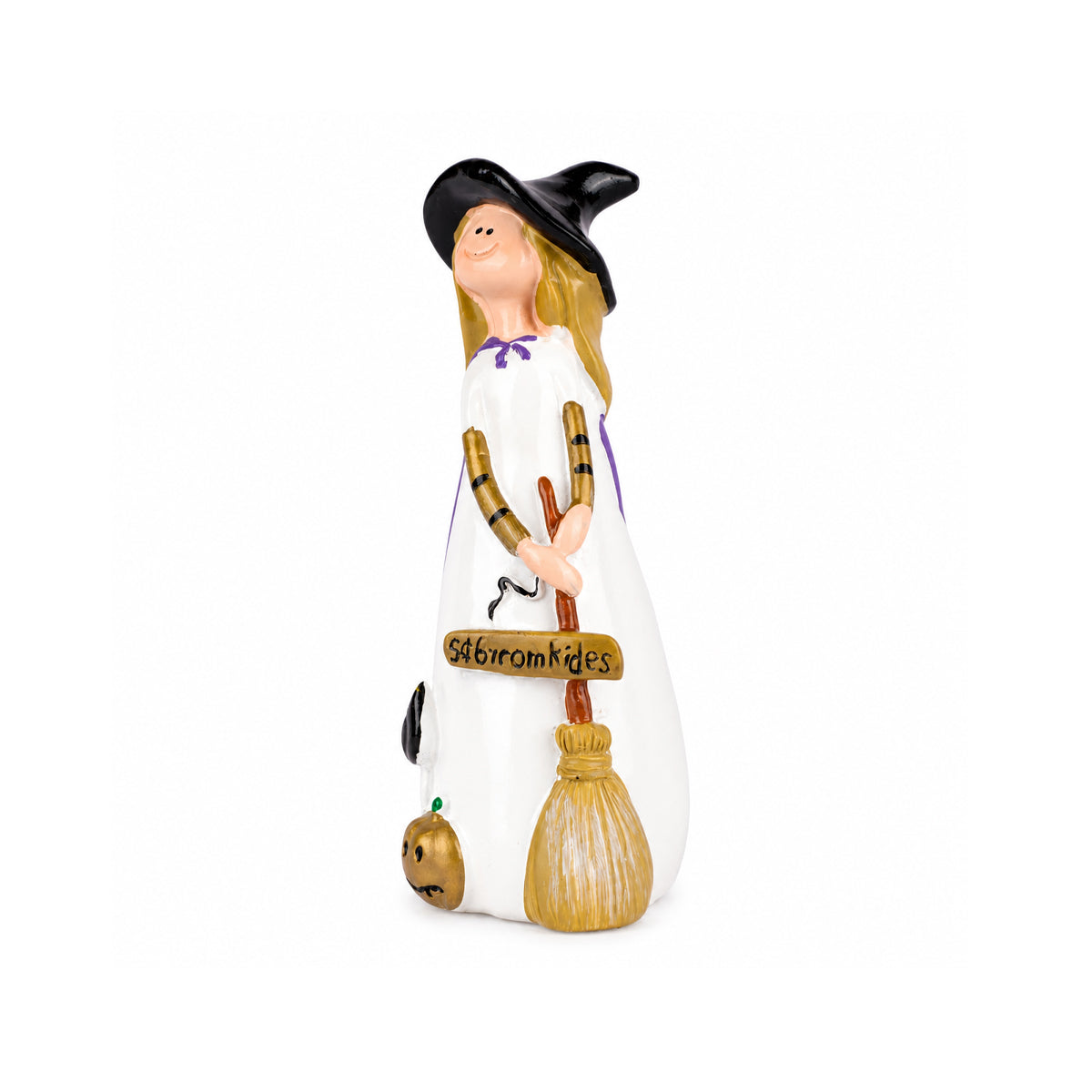 Whimsical Halloween Witch Figurine
