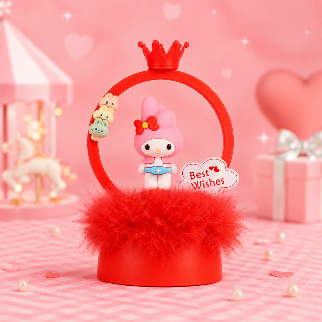 Sanrio My Melody LED Night Light Desk Lamp - Best Wishes Printed