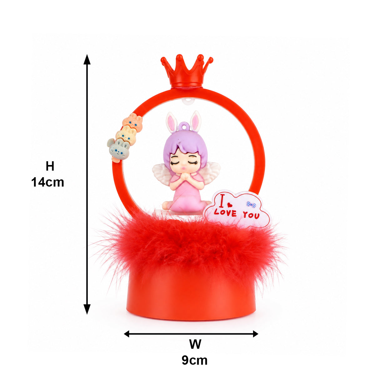 Cute Angel Girl LED I Love You Decoration Showpiece