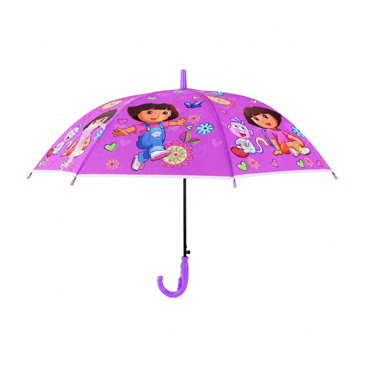 Arav Purple Dora Themed Kids Umbrella — Purple, 65 cm