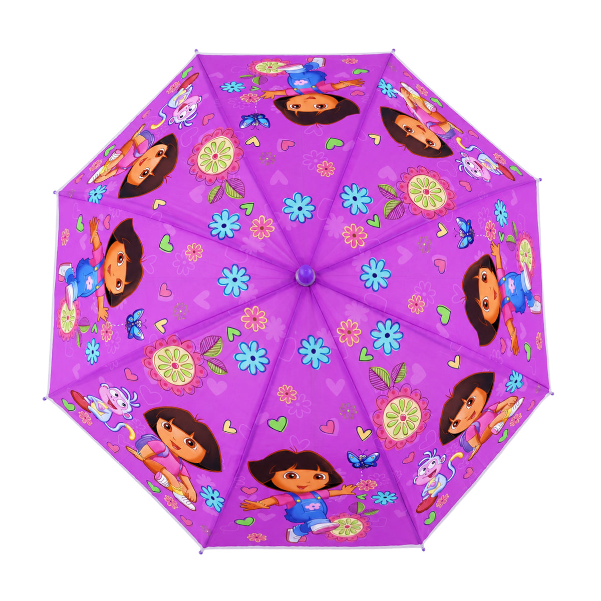 Arav Purple Dora Themed Kids Umbrella — Purple, 65 cm