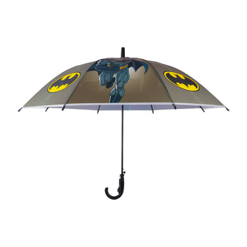 Arav Batman Kids Umbrella — Grey‑Green, 65 cm