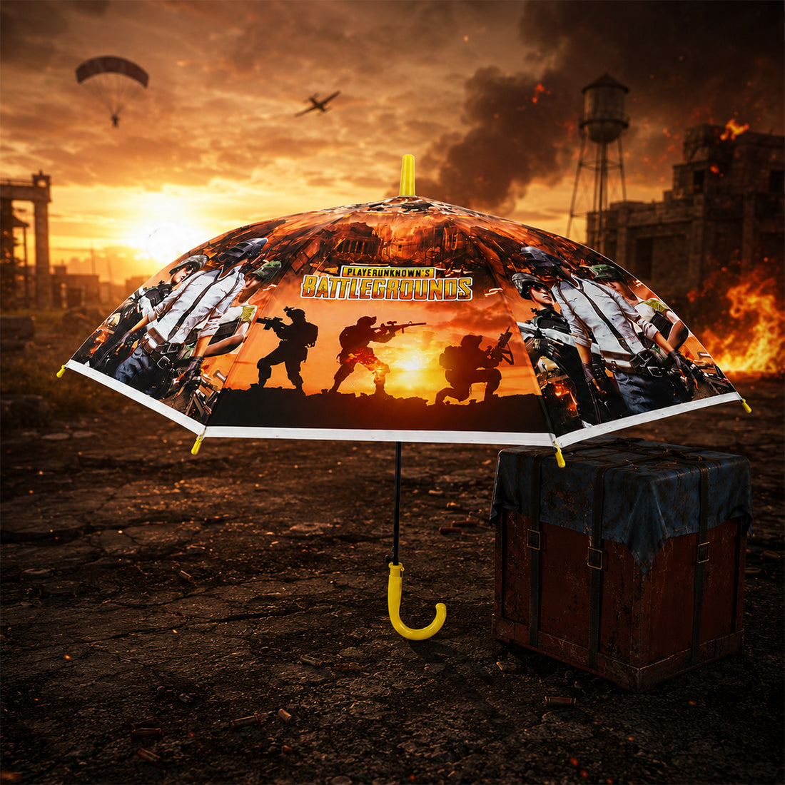 Arav PUBG Themed Umbrella — Multicolour, 65 cm