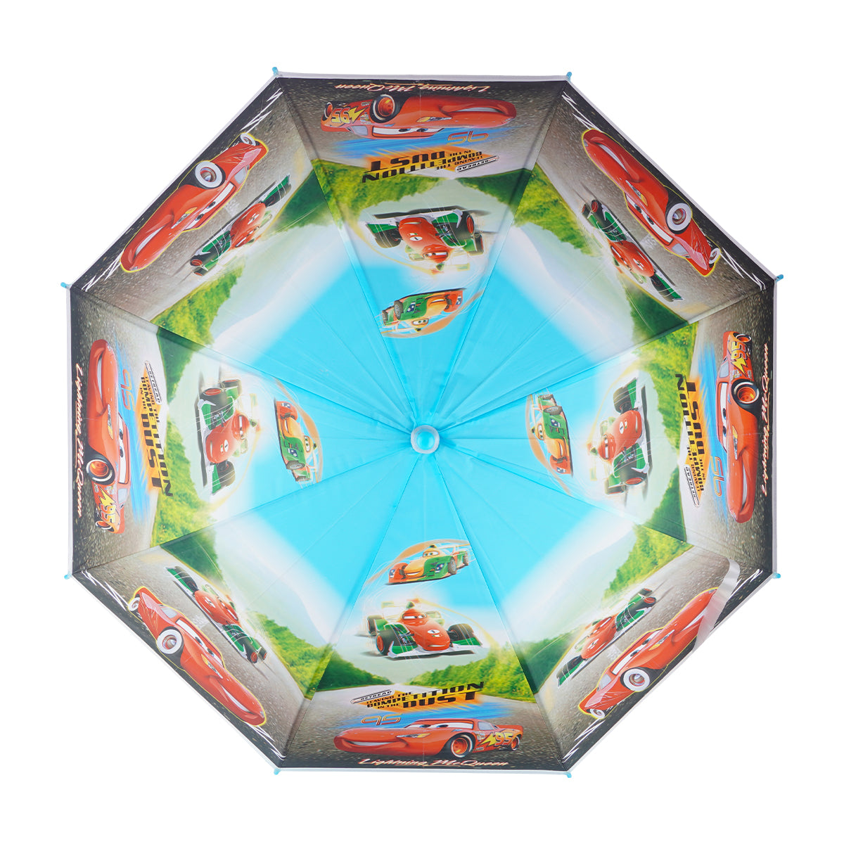 Arav Blue Kids Umbrella — Blue with Whistle Handle (Paw Patrol / Lightning McQueen)
