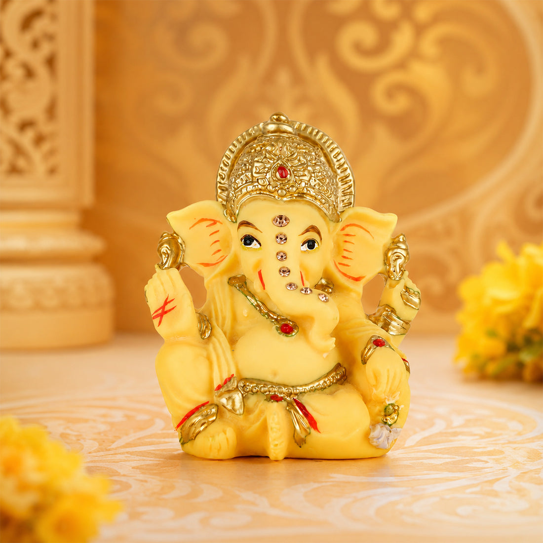 The Writershub Minnie Lord Ganesha Blessing Idol Decorative Showpiece