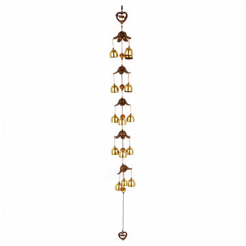The Writershub Handcrafted Metal Wind Chime — Antique Copper Bronze Finish