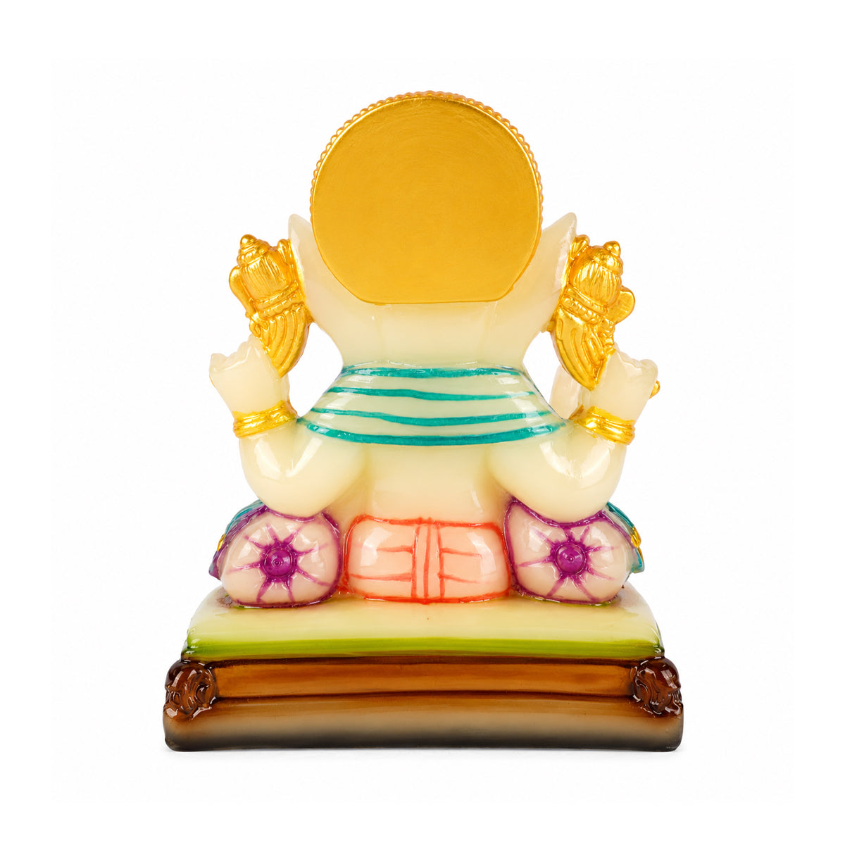 The Writershub Lord Ganesha Decorative Idol | Premium Resin Ganpati Murti Showpiece