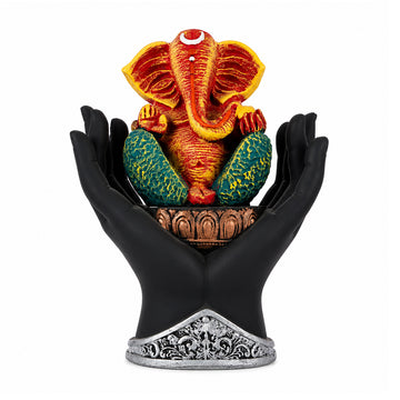 The Writershub Hand Holding Lord Ganesha Idol Showpiece