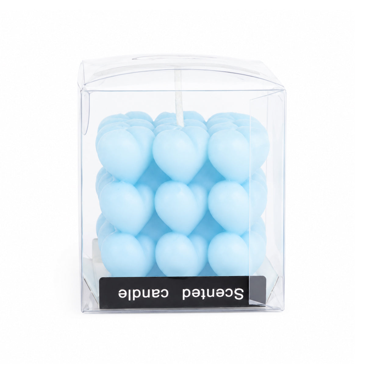 The Writershub Light Blue Bubble Cube Scented Candle