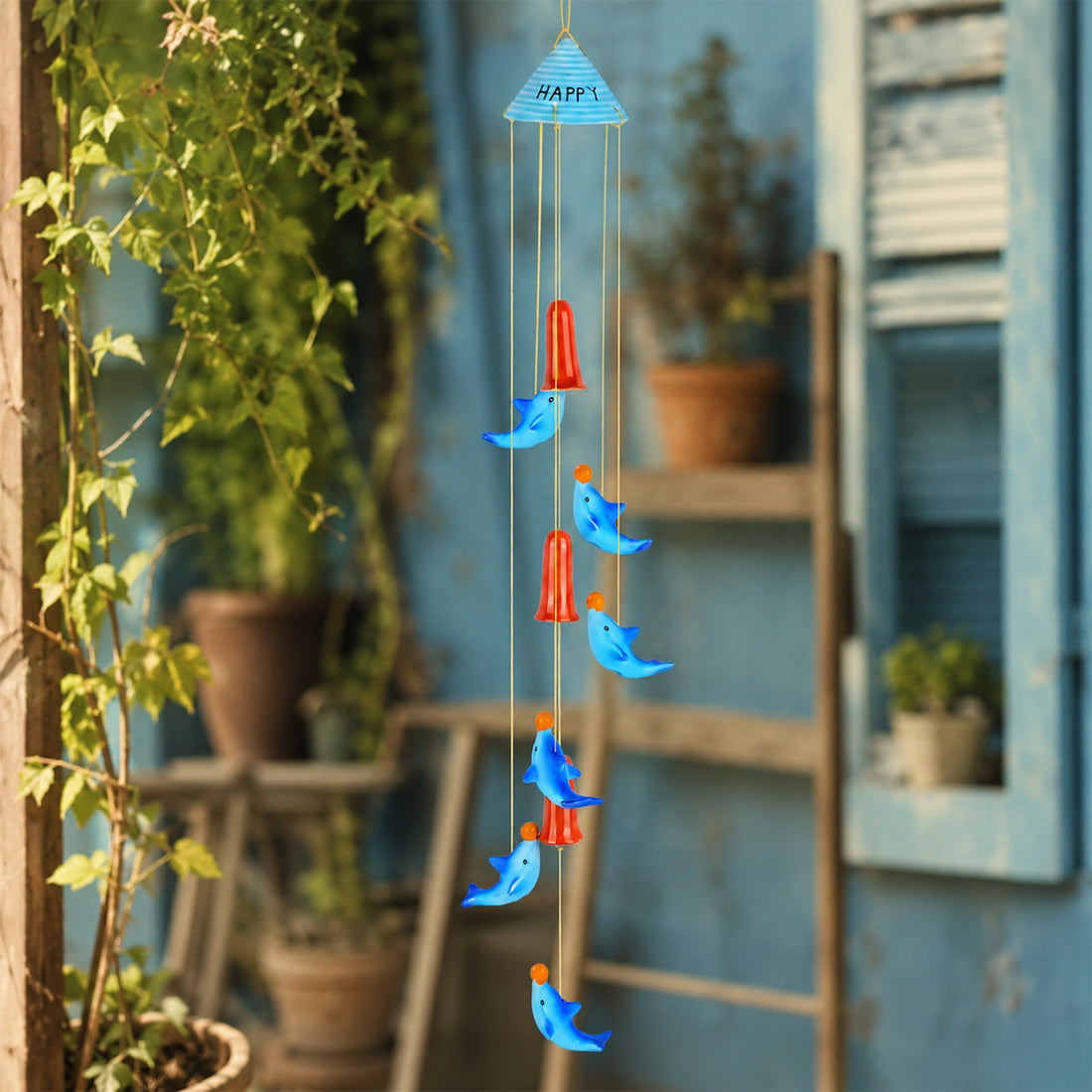 The Writershub Hanging Dolphin Wind Chime