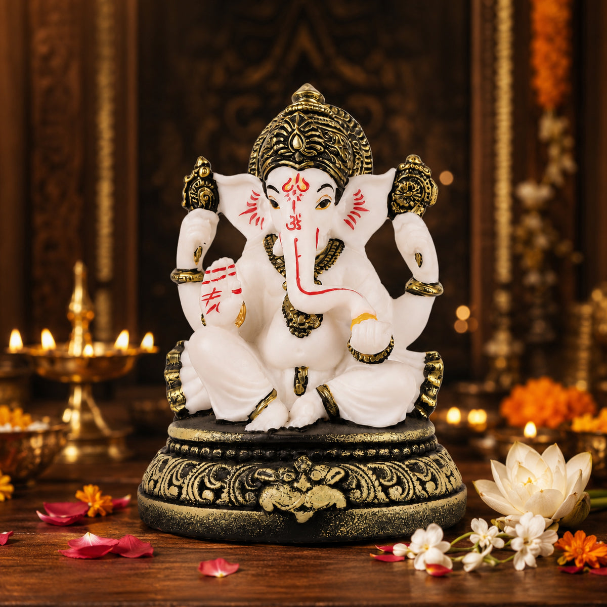 Decorative Polyresin Ganesha Idol