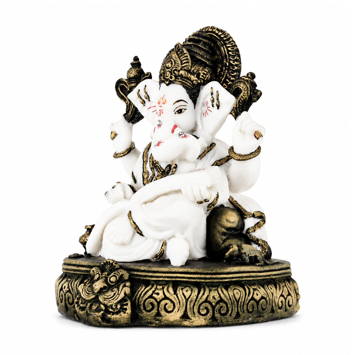 Lord Ganesha Reading Book Statue