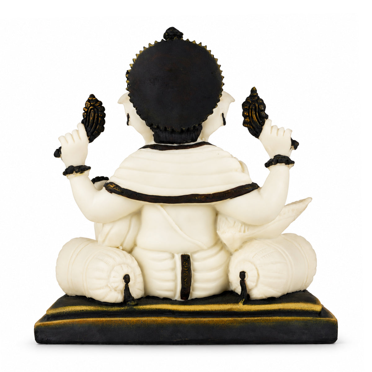 Polyresin Lord Ganesha With Grey Colour Mouse Idol