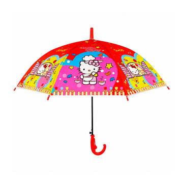 Arav Red Hello Kitty Themed Kids Umbrella