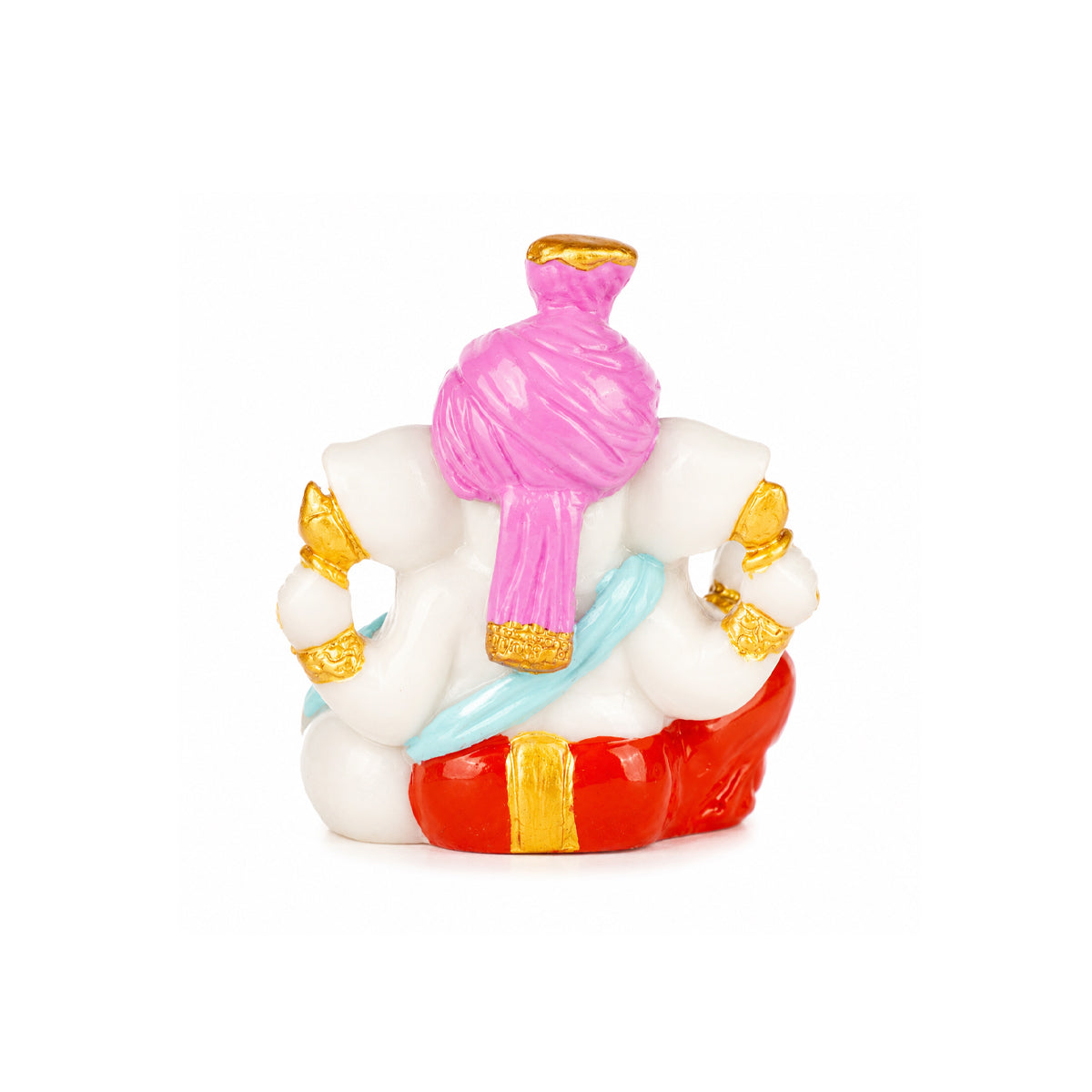 The Writershub Lord Ganesh Idol – Auspicious Multicolour Resin Ganesha Murti 8.3cm
