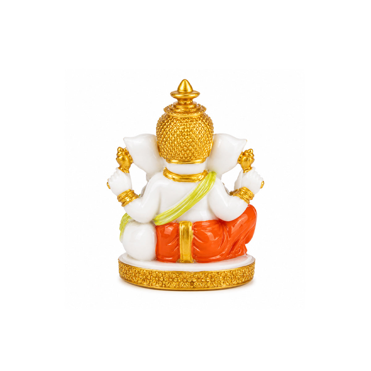 The Writershub Lord Ganesh Idol Traditional Style Resin Ganesha Murti for Pooja Room 8.2cm