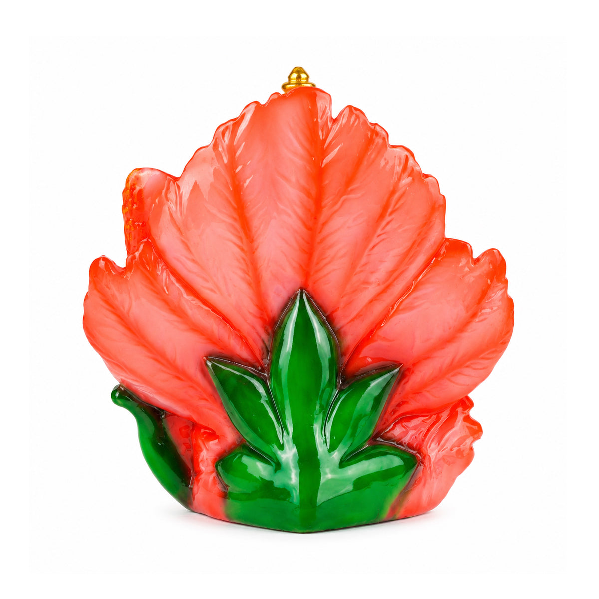 The Writershub Ganesh Idol on Lotus Statue for Home Decor & Pooja – 19cm Resin Ganesha Murti