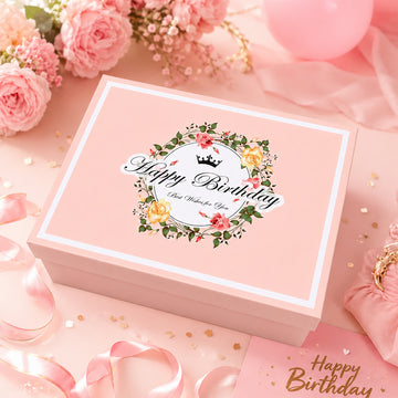 60th Birthday Gift Hamper – Pink Marble Mug, Spa & Self-Care Set