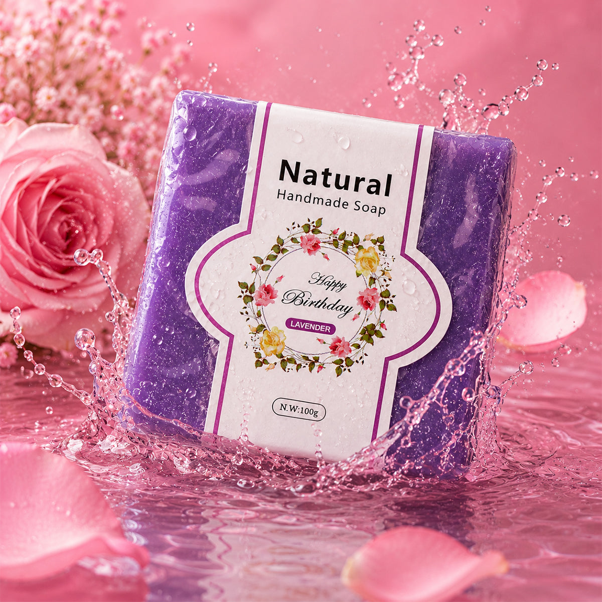 60th Birthday Gift Hamper – Pink Marble Mug, Spa & Self-Care Set