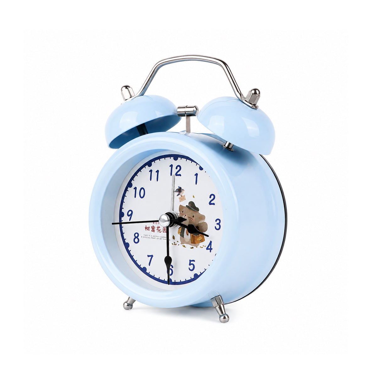 Secret Garden 3-Inch Alarm Clock – Analog Table Clock for Kids & Study