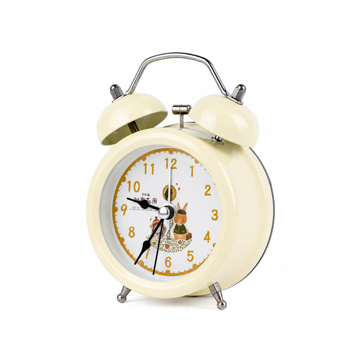 Secret Garden 3-Inch Alarm Clock – Analog Table Clock for Kids & Study