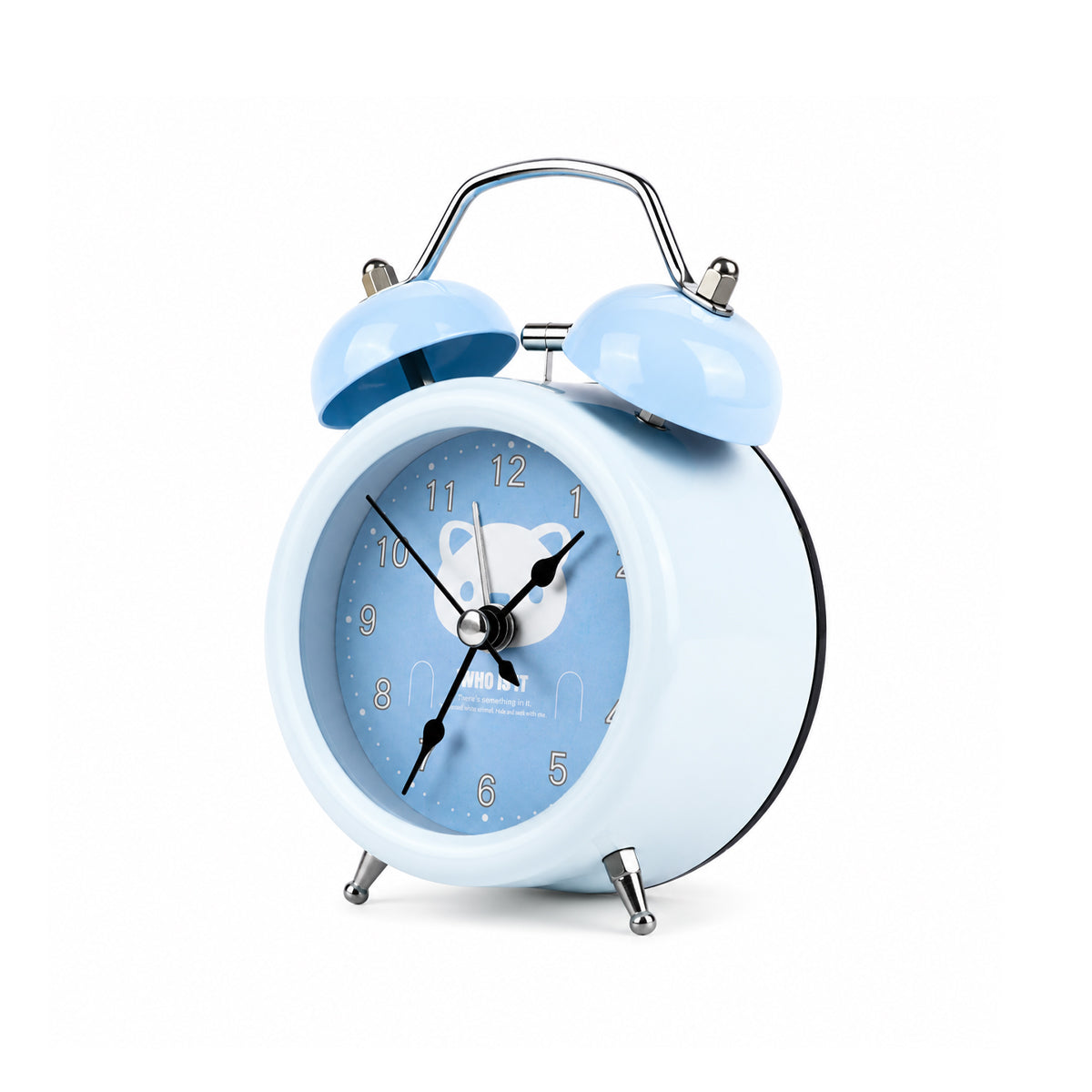Kids Cute Twin Bell Alarm Clock – Analog Table Clock, Multi-Colour
