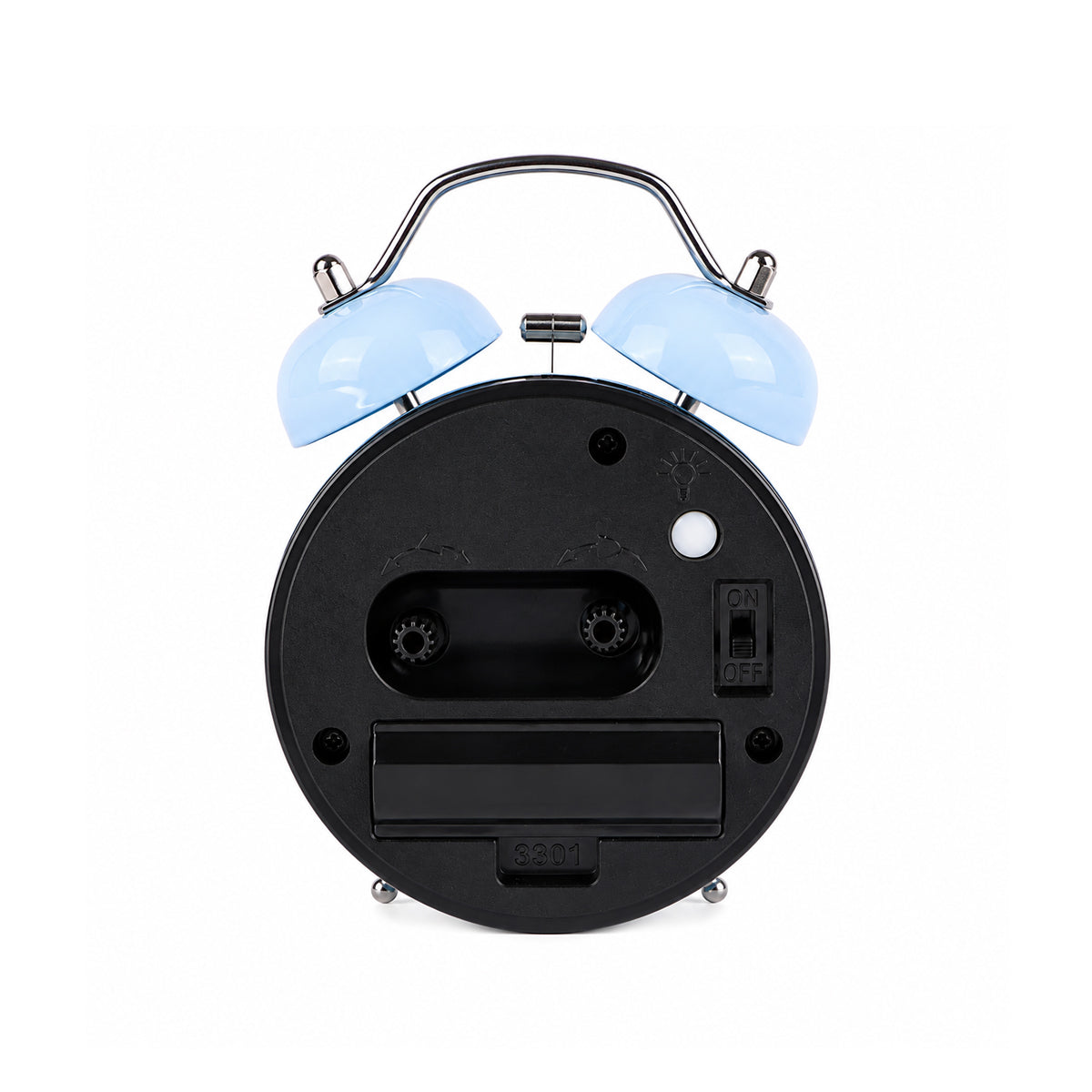 Kids Cute Twin Bell Alarm Clock – Analog Table Clock, Multi-Colour