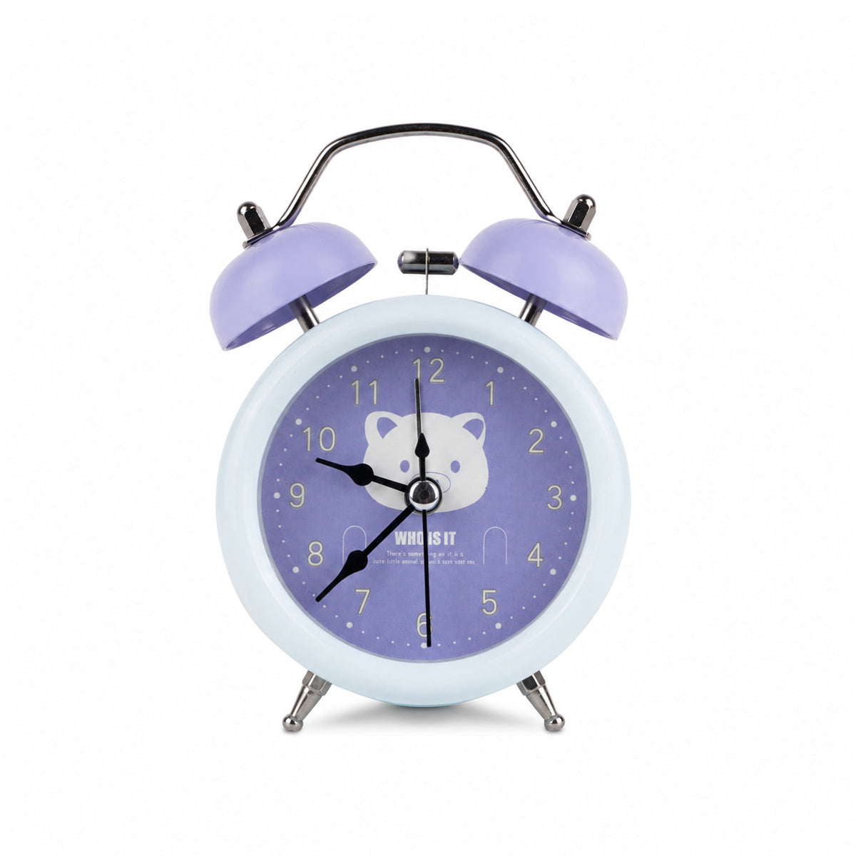 Kids Cute Twin Bell Alarm Clock – Analog Table Clock, Multi-Colour