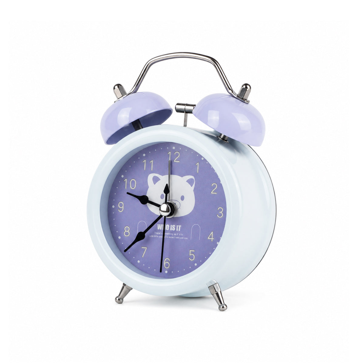 Kids Cute Twin Bell Alarm Clock – Analog Table Clock, Multi-Colour