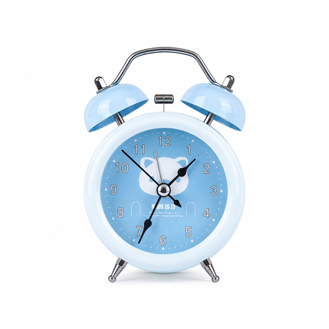 Kids Cute Twin Bell Alarm Clock – Analog Table Clock, Multi-Colour