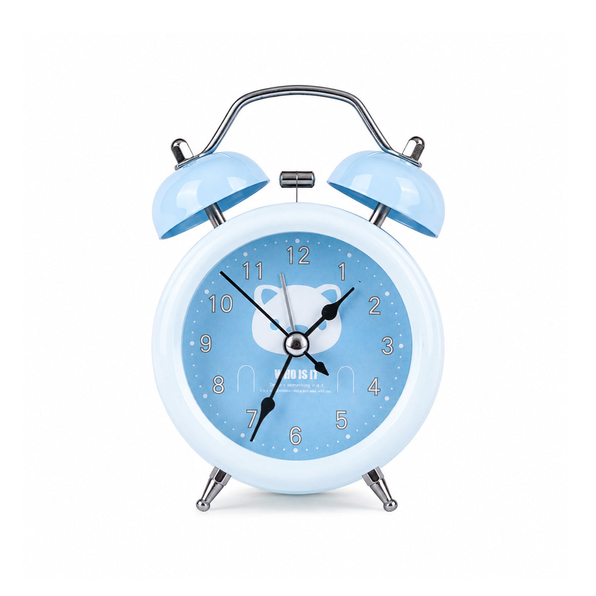 Kids Cute Twin Bell Alarm Clock – Analog Table Clock, Multi-Colour