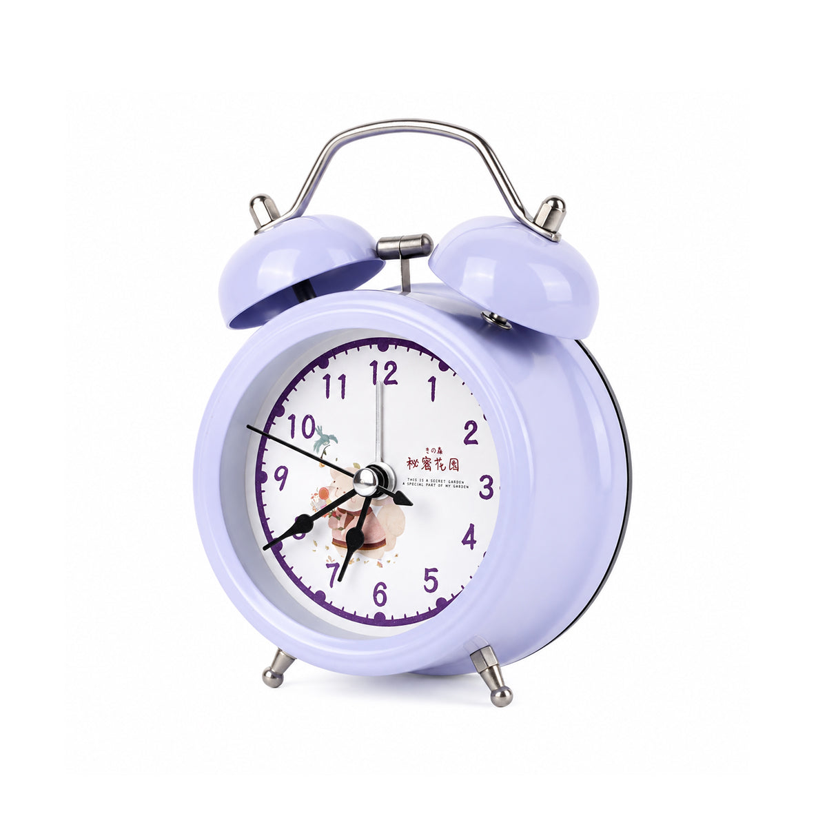 Secret Garden 3-Inch Alarm Clock – Analog Table Clock for Kids & Study