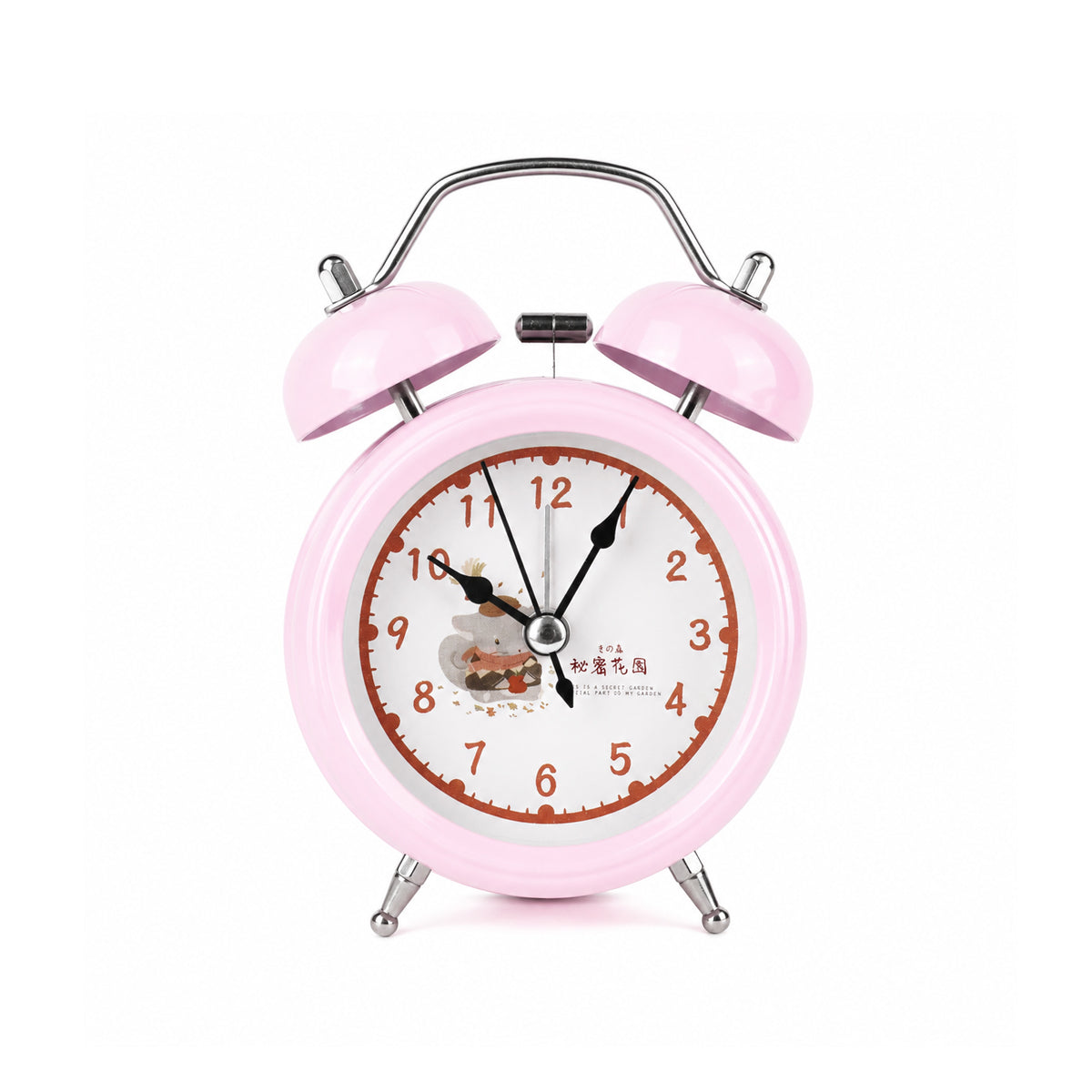 Secret Garden 3-Inch Alarm Clock – Analog Table Clock for Kids & Study