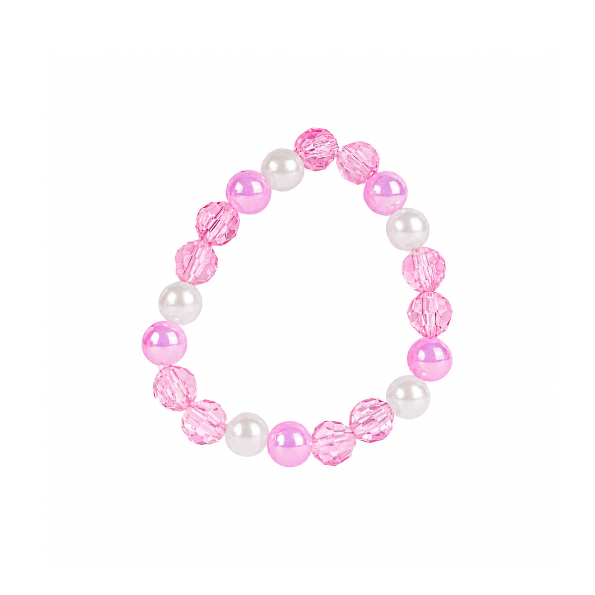 Floral Theme Kids Accessories Set – Pink Flower Case with Bracelet & Clips