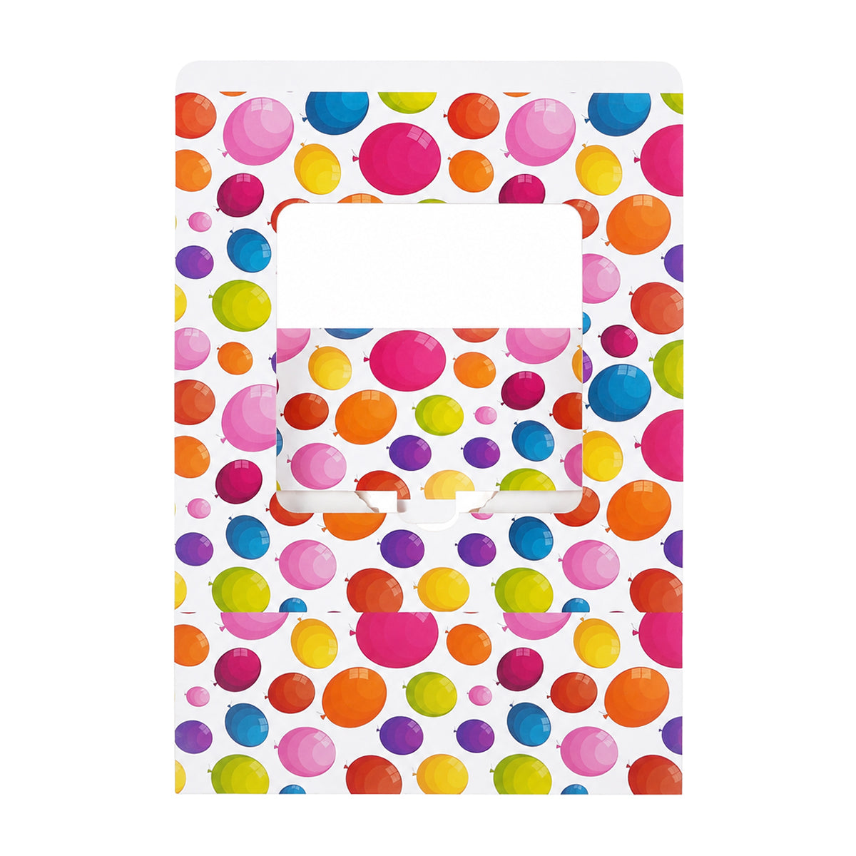 The Writershub Balloon Pattern Gift Box with White Ribbon – Festive Packaging