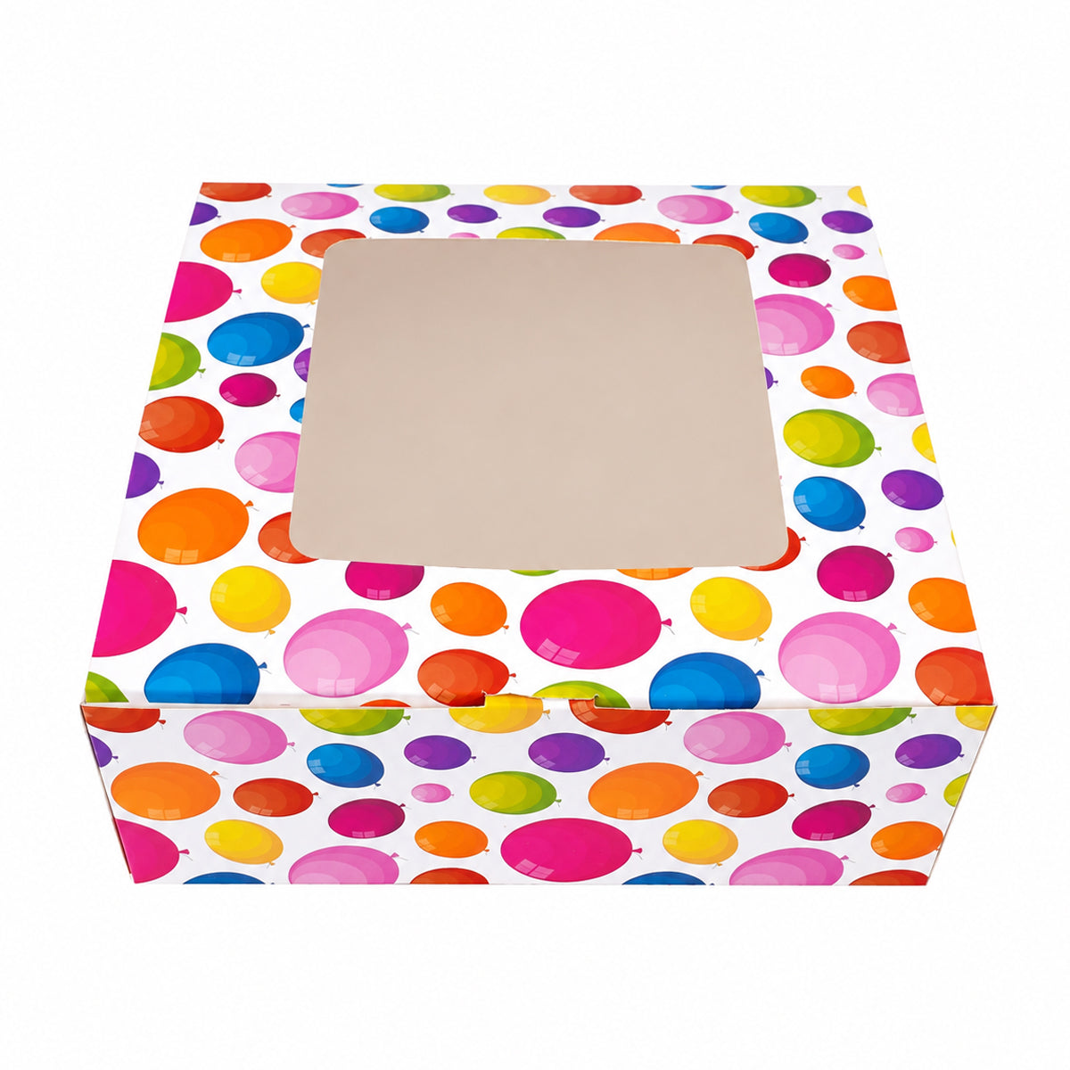 The Writershub Balloon Pattern Gift Box with White Ribbon – Festive Packaging