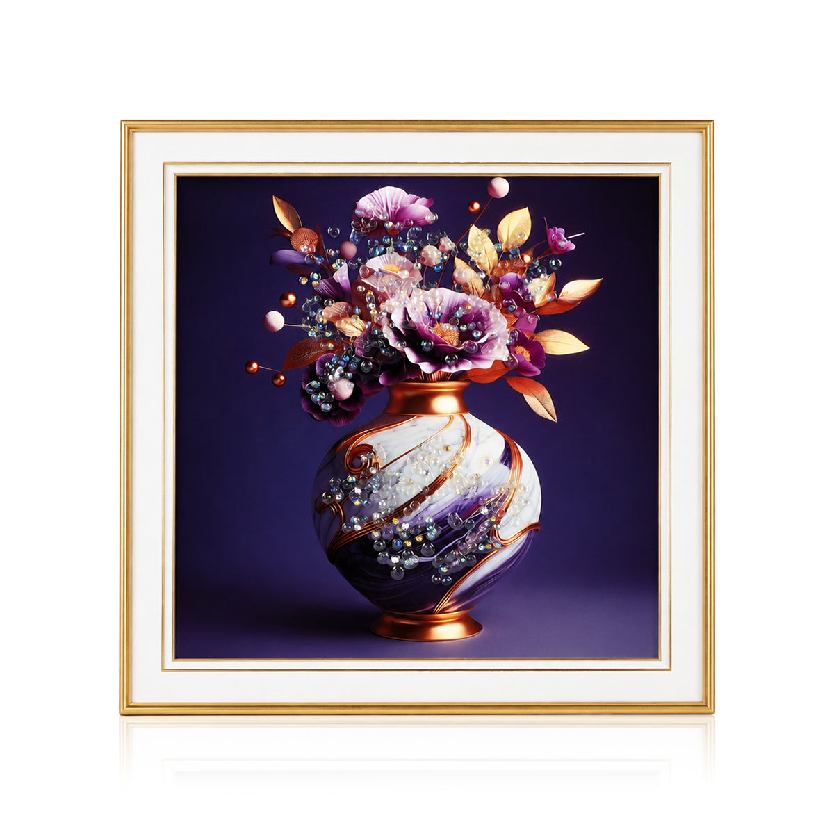 Premium Floral Small Crystal Art Frame – The Writershub