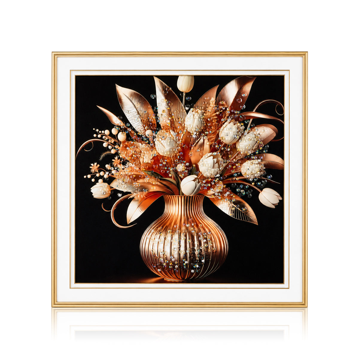 Premium Floral Small Crystal Art Frame – The Writershub