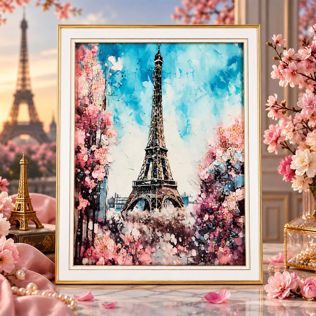 Eiffel Tower Medium Crystal Frame – The Writershub