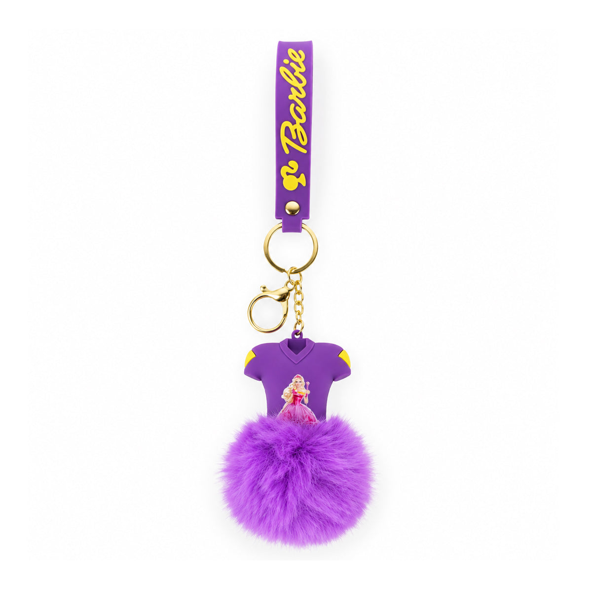 Barbie Fluffy Pom Pom Dress Keychain Charm – The Writershub