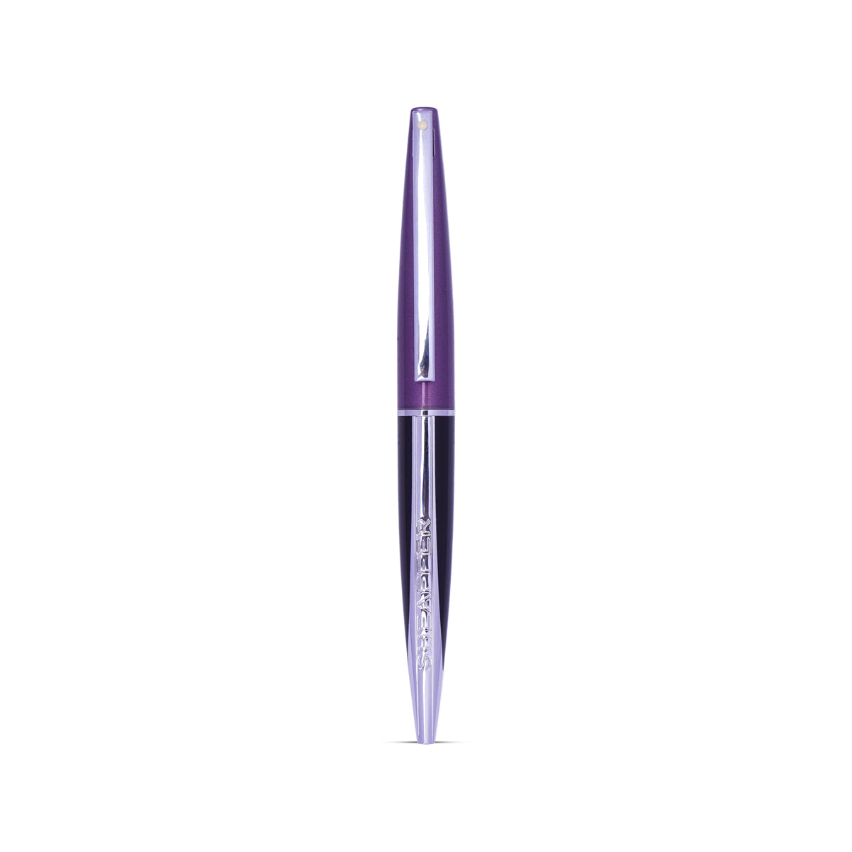 Sheaffer Taranis Twist Ballpoint Pen – Purple & Black with Chrome Trim