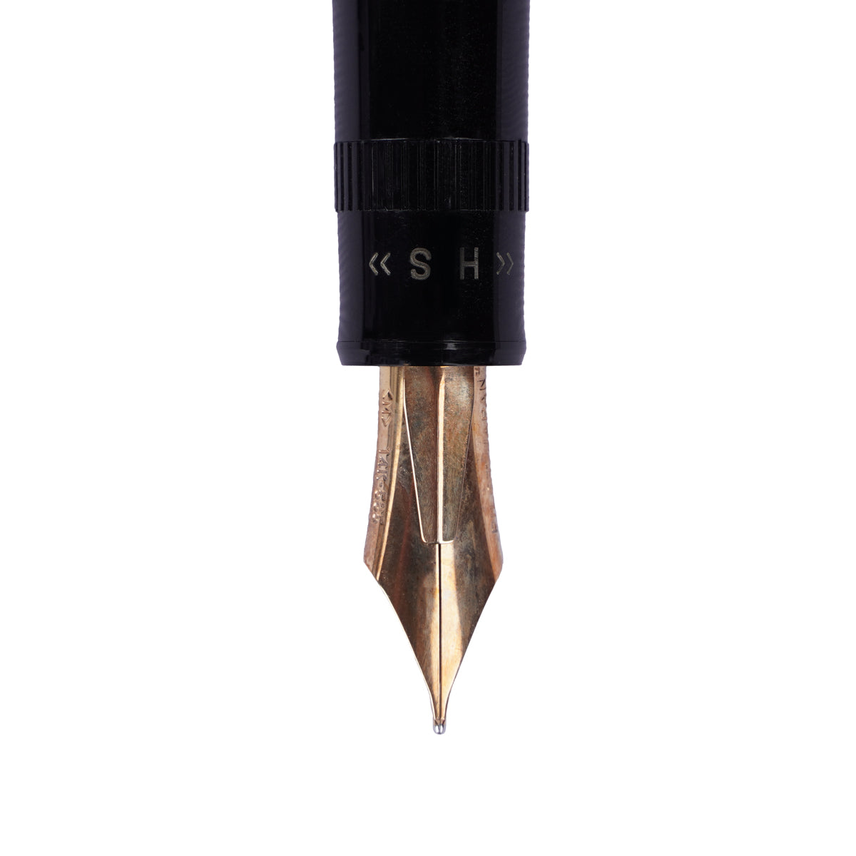 Pilot Justus 95 Black & Gold Fountain Pen with Adjustable 14K Gold Nib