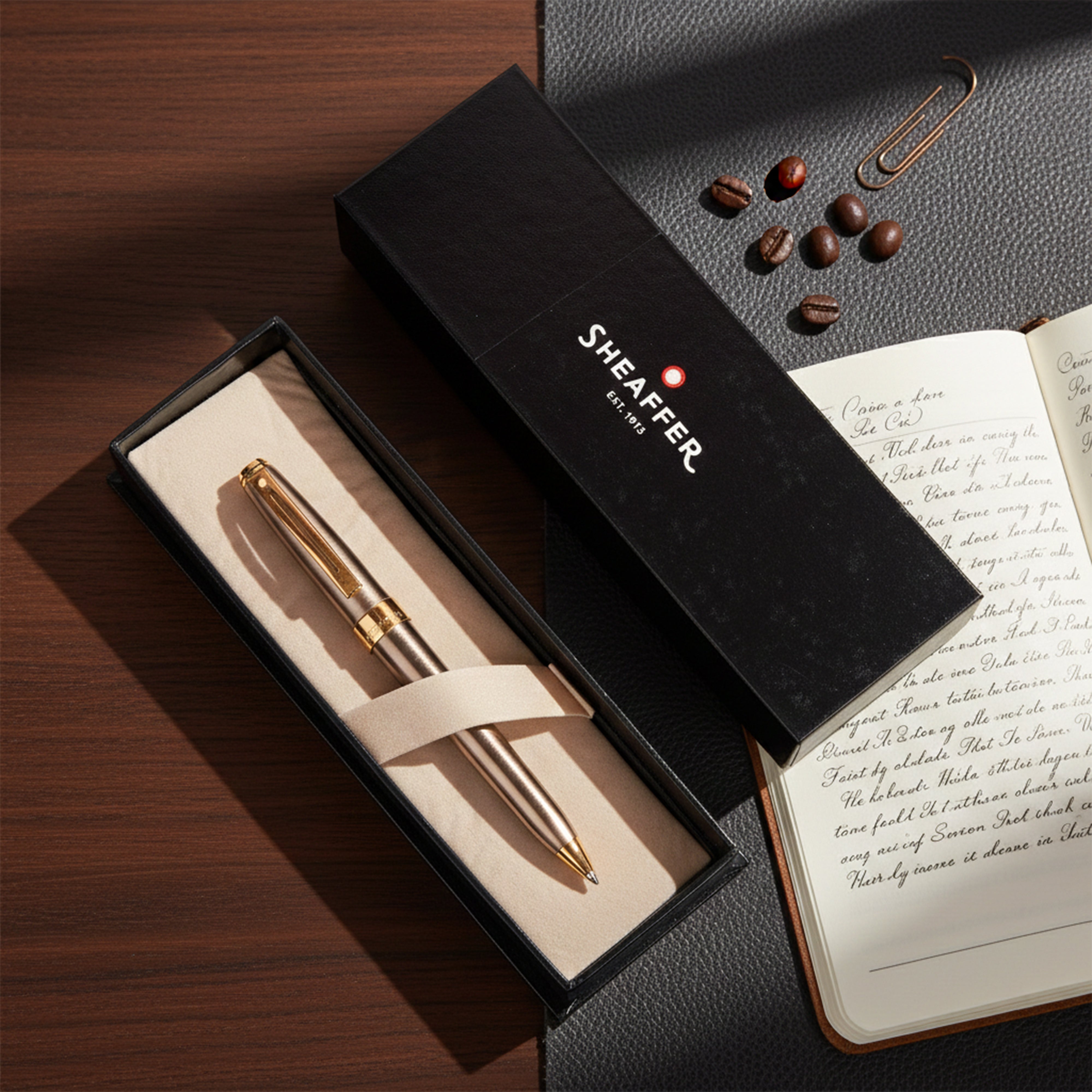 Sheaffer Prelude Mechanical Pencil Silver Gold Trims 0.5mm