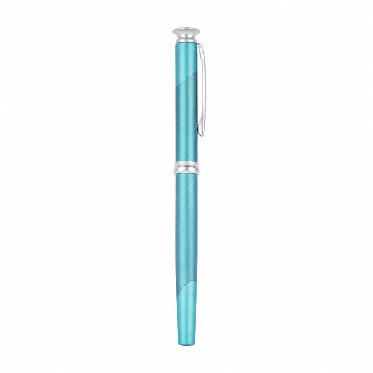 Alpha Blue Marble Design Fountain Pen – Aerometric Cap Type, No.5 Dual-Tone Fine Nib