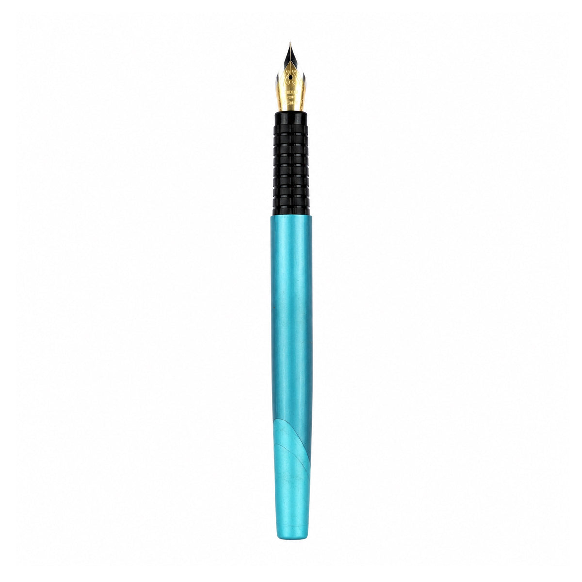 Alpha Blue Marble Design Fountain Pen – Aerometric Cap Type, No.5 Dual-Tone Fine Nib