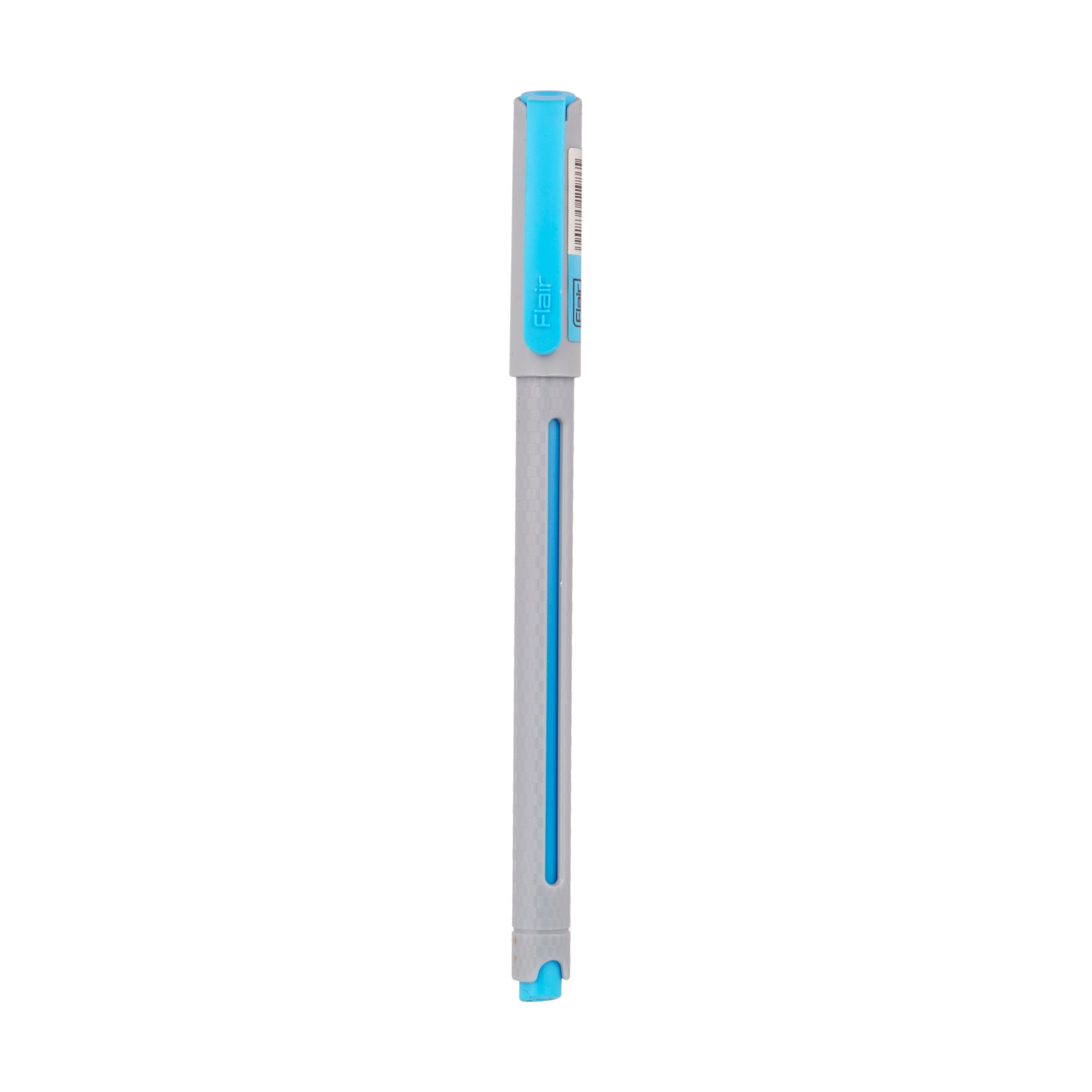 Flair Yolo Blue Ink Ball Pen Fine Tip Grey Barrel