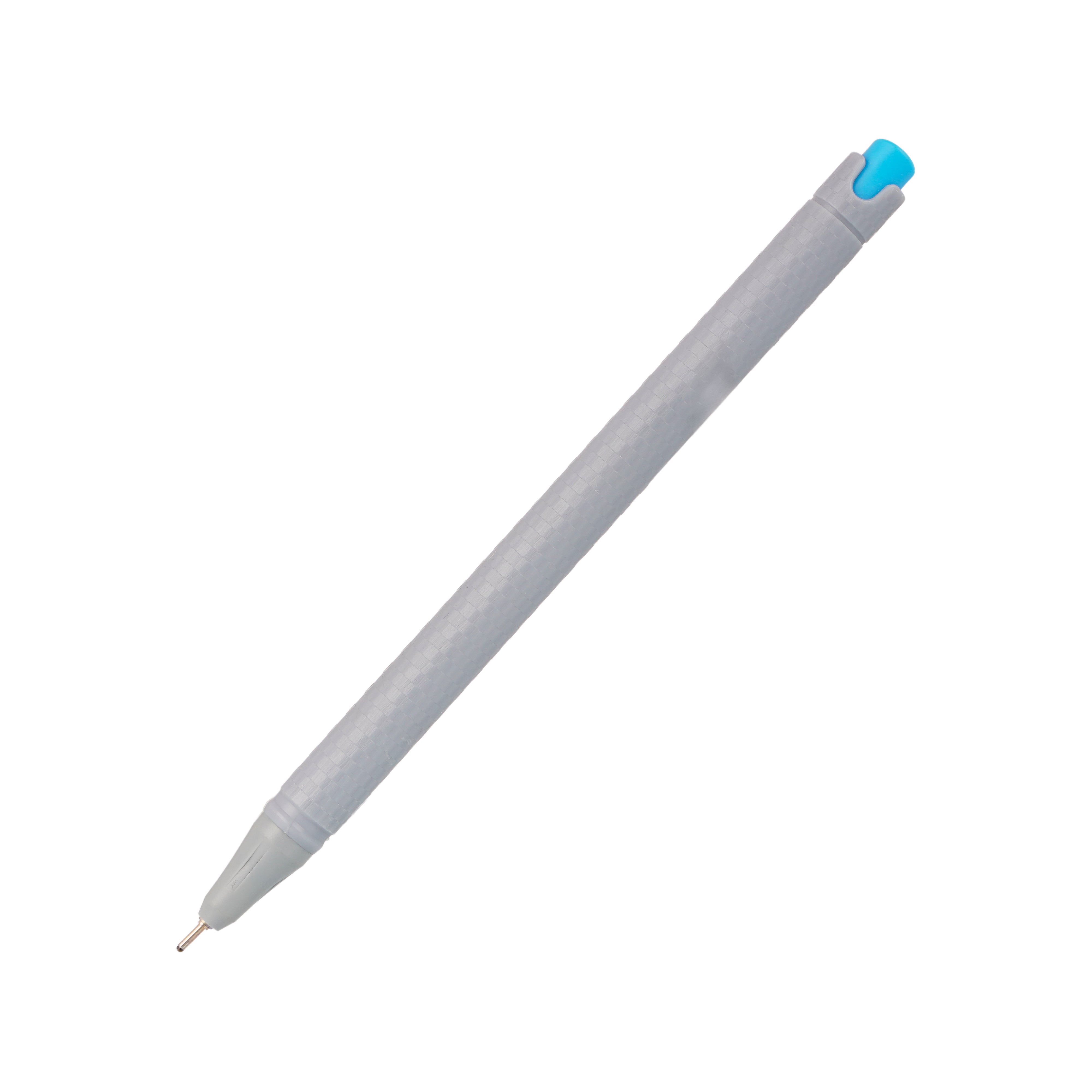 Flair Yolo Blue Ink Ball Pen Fine Tip Grey Barrel