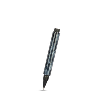 Picasso Parri Sumo Marble Black Roller Ball Pen — Blue Ink, Cap Type