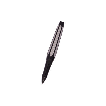 Hublot Luxury Carbon Fiber Roller Ball Pen – Black & Silver, Medium Tip